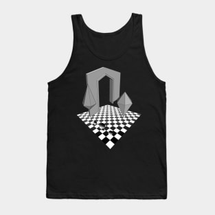 Floating Gate Black and White Tank Top